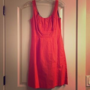 J Crew size 0 orange A line dress